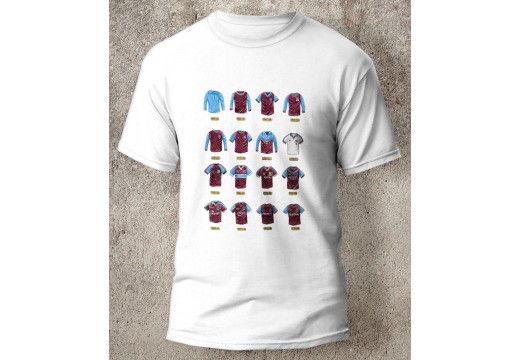 West Ham United FC Retro Art Shirts T-Shirt West Ham United FC Retro Art Shirts T-Shirt